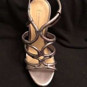 Beautiful pewter BCBG Maxazria high heels.